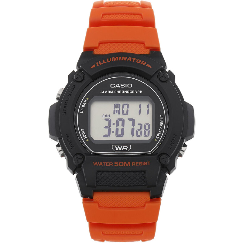 Orologio Casio Collection Uomo W-219H-4AVEF - Colore Arancione, Digitale, Cassa In Resina, Sportivo E Trendy - 5