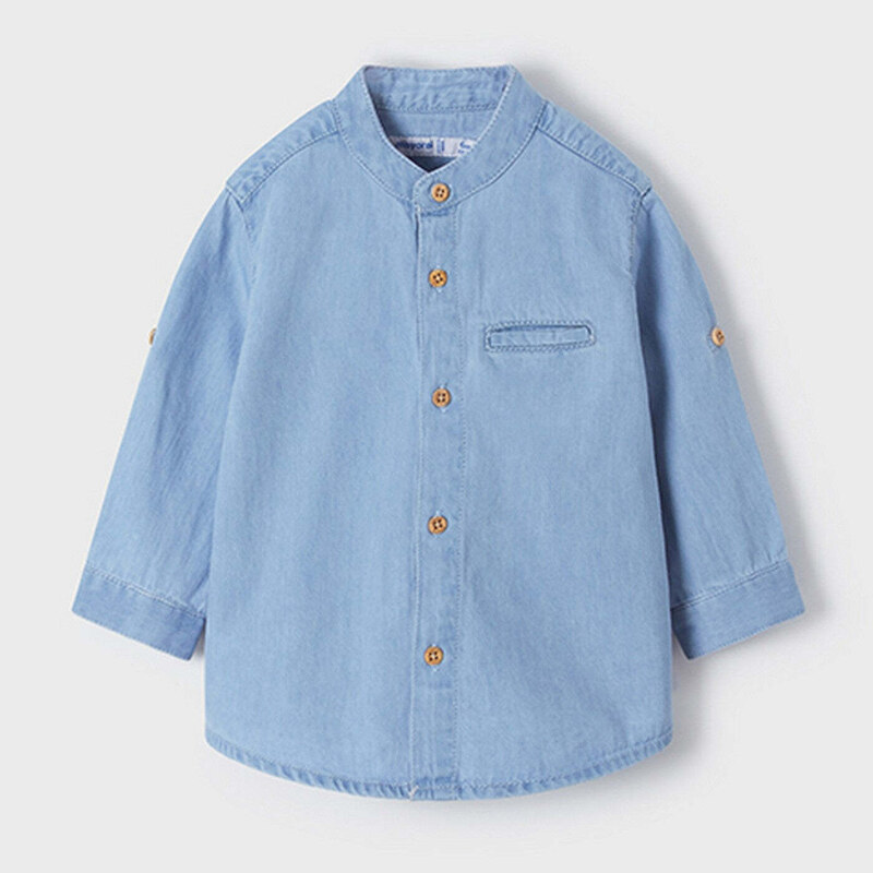 Camicia in seta stampata, blu notte | Max Mara
