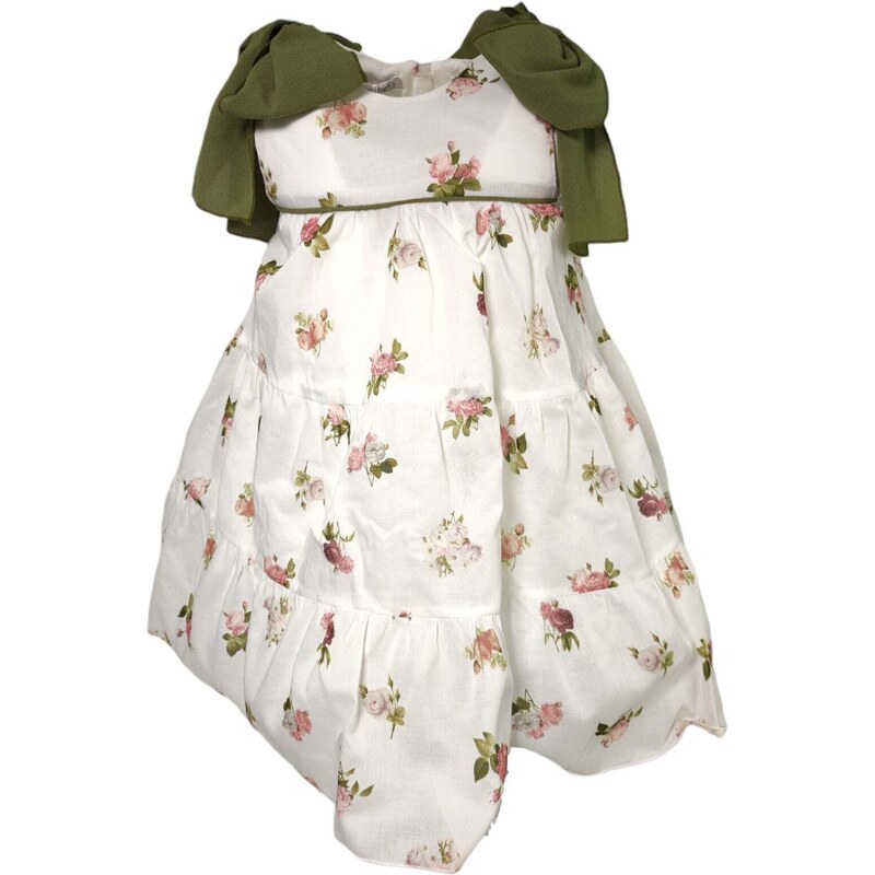 Abito Camicia Smanicato Fantasia Floreale
