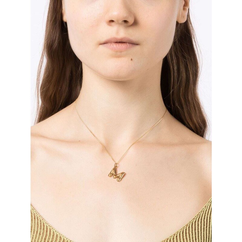 KristLand S925 Argento Oro Placcato Collana da Donna Rose Fiore Ape Pendente Donne Collier Stile Vintage
