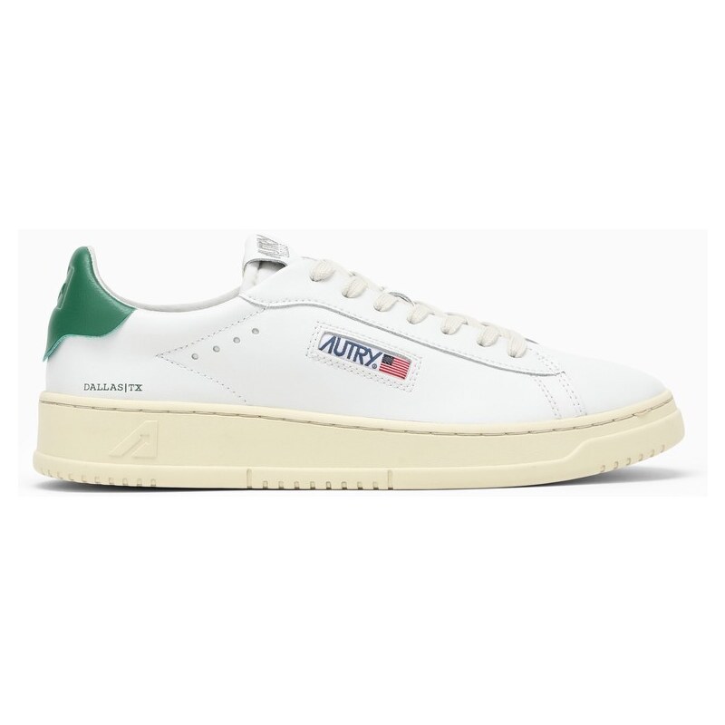 AUTRY Sneaker Dallas in pelle bianca/verde