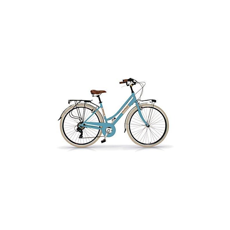 Bicicletta Da Donna MADICKSS 28 Pollici - Bici Da Città Con Cambio E 2 Cestini - Bianca
