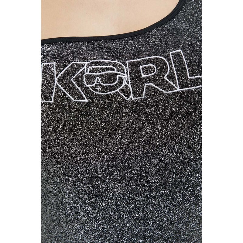 Karl Lagerfeld costume da bagno colore grigio