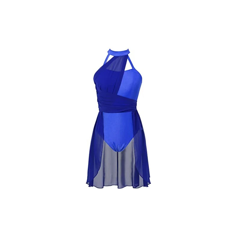 Gonna Avvolgente In Chiffon Per Danza Classica E Balletto &mdash; Colore Blu, Taglia Adulta L (3-4)