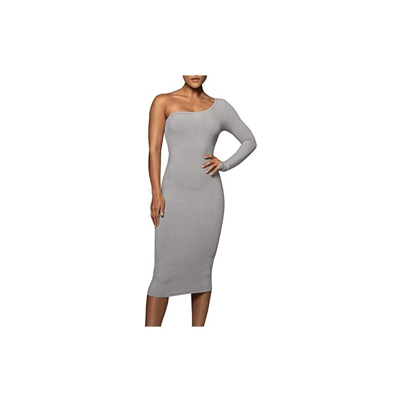 GEMBERA Body Aderente Donna A Maniche Lunghe Con Scollo A Barchetta, Tessuto Morbido A Costine Rayon E Spandex, Colori Vari