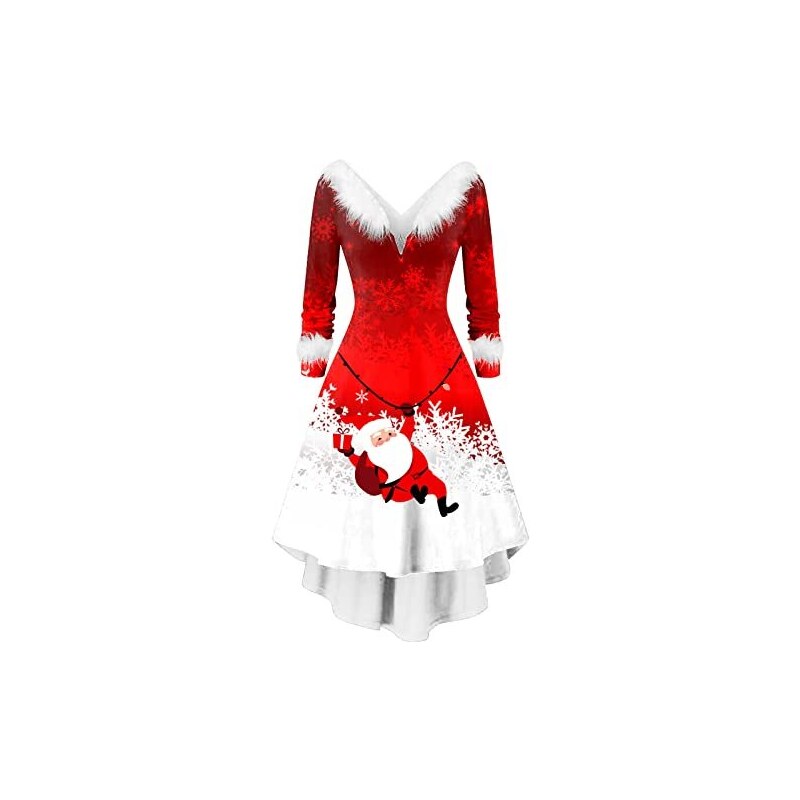Vestito svasato maniche lunghe - ROSA - 0.00