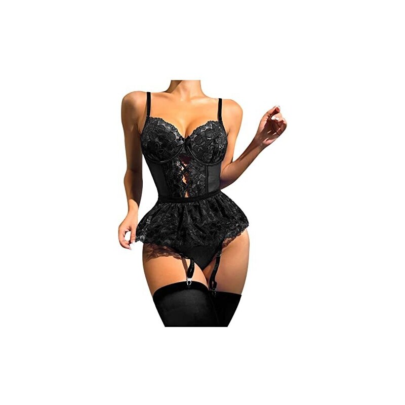 Costume Da Bagno Donna Classico | Bikini Con Spalline Trasparenti | Perizoma Brasiliano - Foto 8