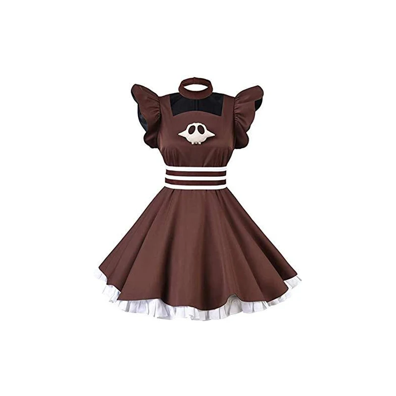 Lolita Abito Gotico Per Ragazze, Maniche A Sbuffo In Mesh, Nero, Vestito Quotidiano Primavera Estate, Taglie Asiatiche