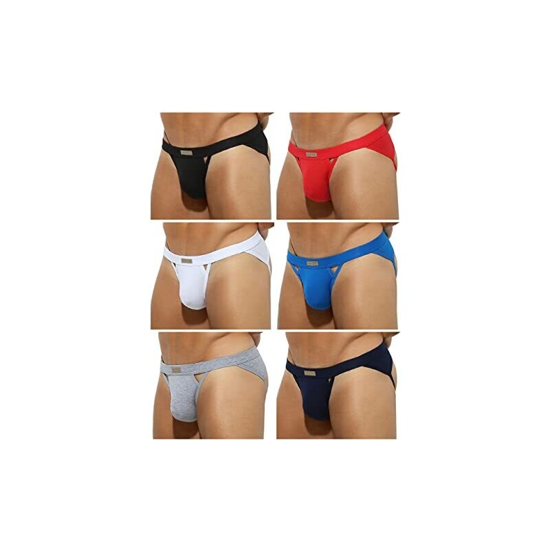 Slip Uomo In Ecopelle E Spandex – Jockstrap Bikini Intimo Perizoma - Foto 5