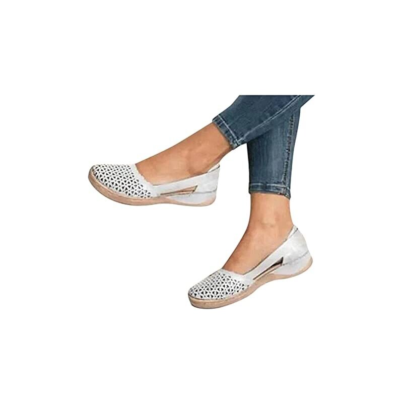 Aomigoct Sandali Con Zeppa Donna – Comodi E Ortopedici, Per Alluce Valgo, Nero, 41 EU