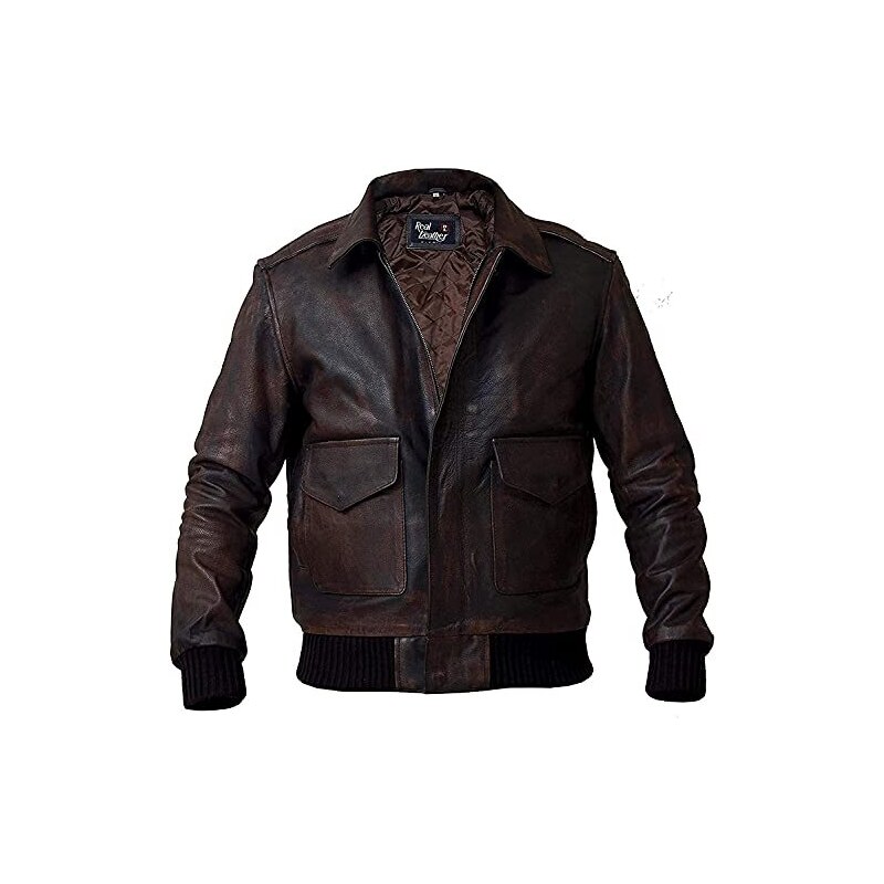 Charro U.S.A.A.T. - EQUIPMENT Made In Usa Giacca In Pelle Modello Avia – Vintage Clothing - Foto 4