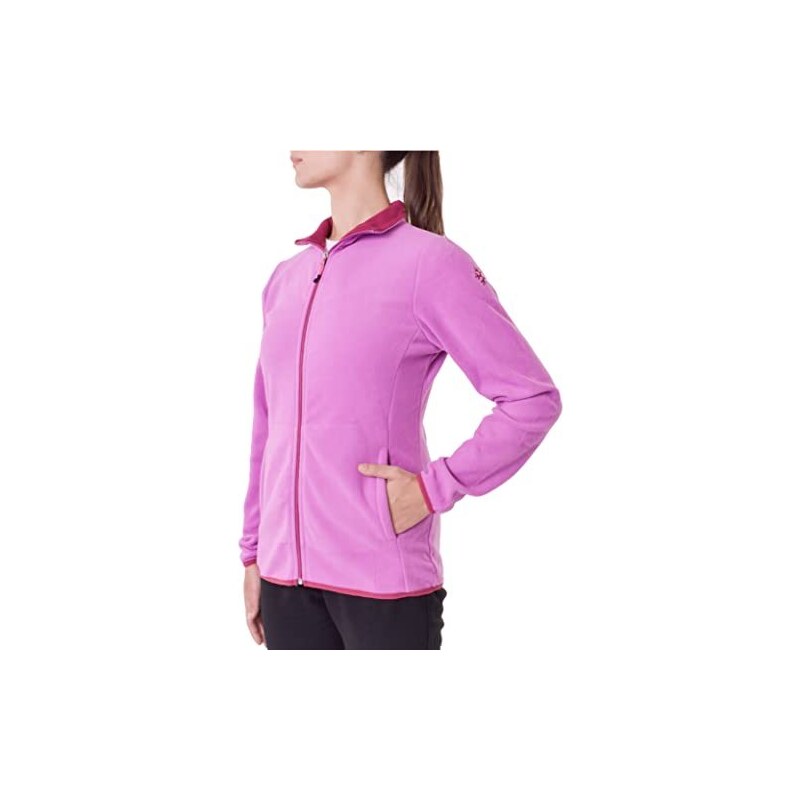 Felpa In Pile Donna BESTLAKE - Giacchetto Trekking Invernale Con Cerniera, 100% Poliestere - Foto 4