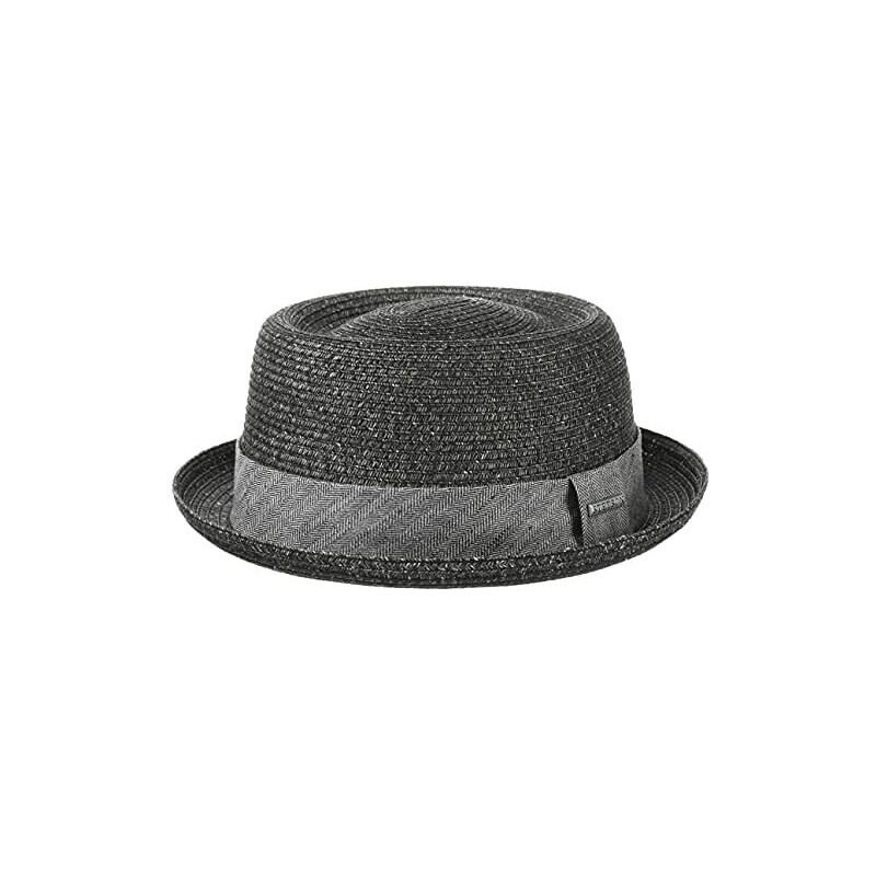 Stetson Cappello Paladon Toyo Traveller Unisex In Tessuto Mélange, Con Nastro Grosgrain, Tesa Larga 7 Cm, Primavera/Estate