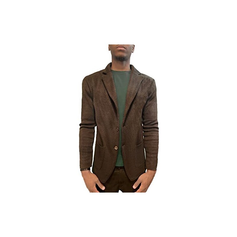 Le Braghe giacca blazer uomo monopetto nero