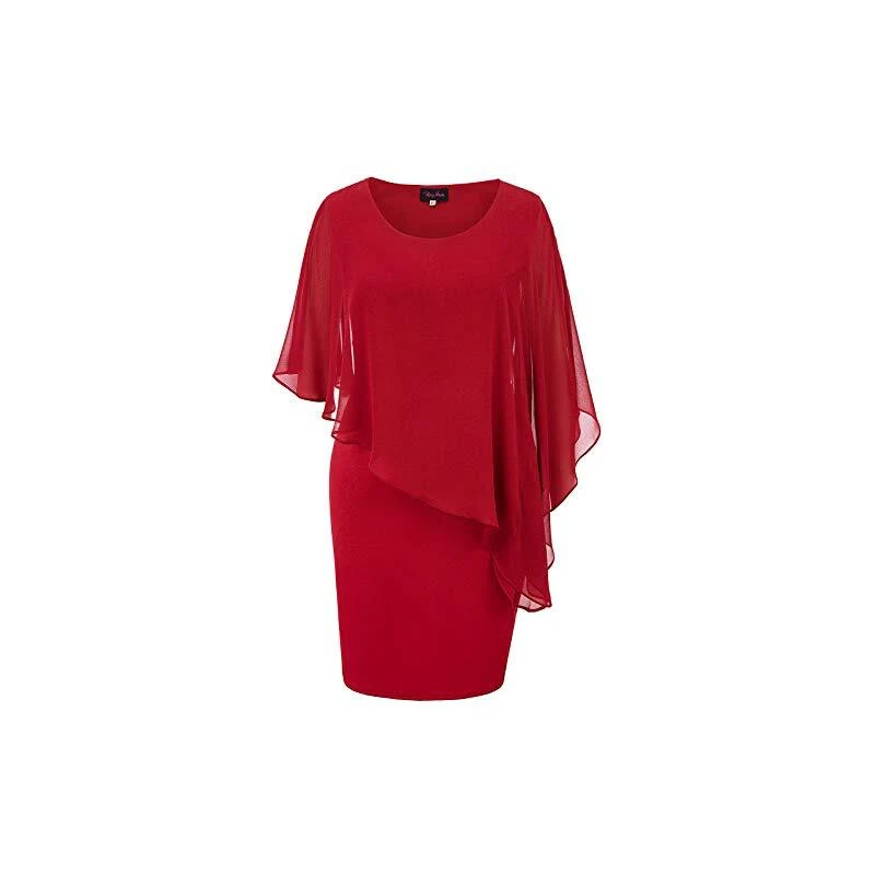 Abito Donna Taglie Forti Hanna Nikole - Scollo V E Tasc