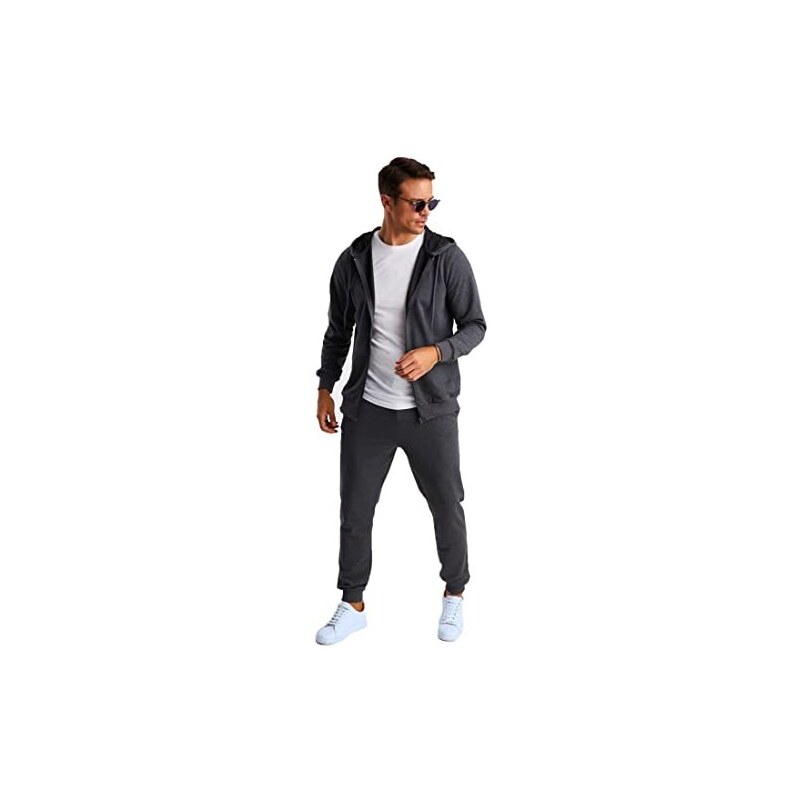 Tuta per il tempo libero da donna, in cotone: tuta da jogging da donna, Y2k, elegante, 2 pezzi, in velluto, con cappuccio e pantaloni lunghi, per il tempo libero, lo sport, Blu