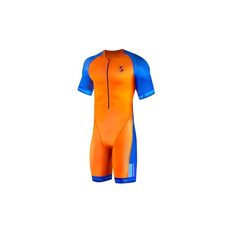Synergy Triathlon Tri Suit Men's Elite Short Sleeve Trisuit Cycling