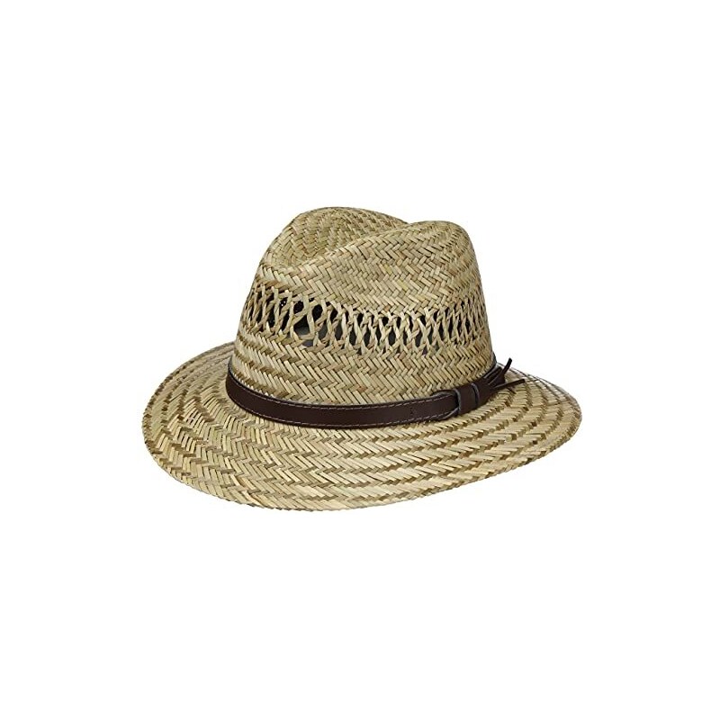 LIPODO Cappello Di Paglia Albany Bogart Donna/Uomo - Made In Italy Estivo Da Sole Con Nastro Grosgrain Primavera Estate S 54 55 Cm Natura 120117989