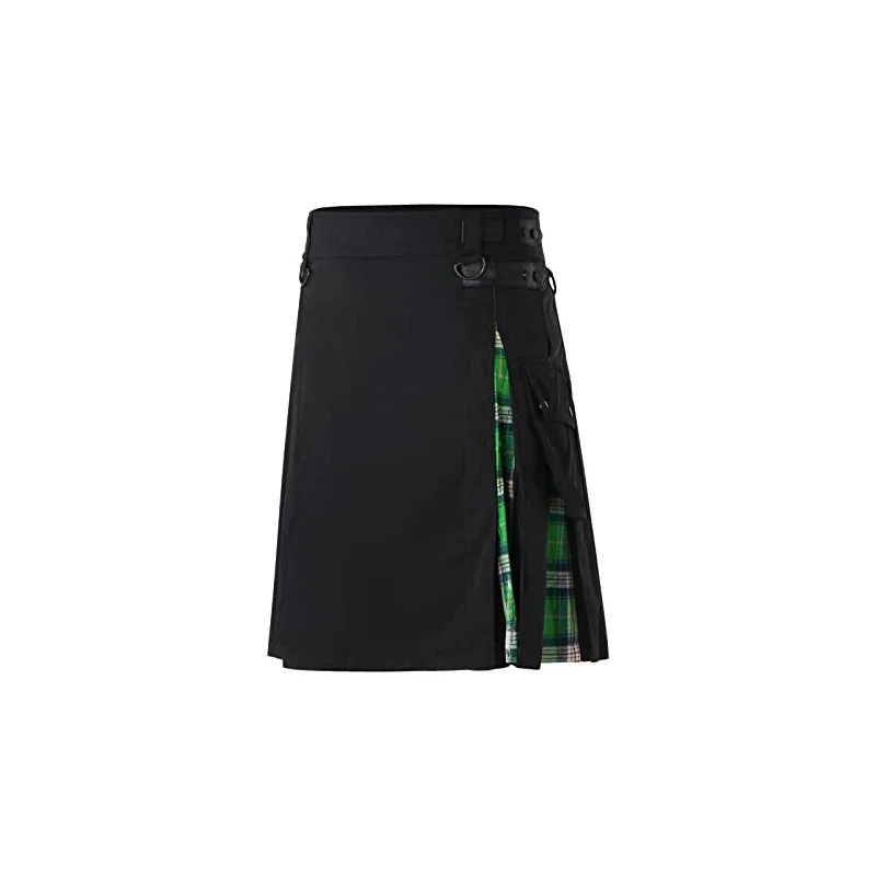 Kilt Uomini Gotici Uomini Moda Gonna scozzese Nuovi Uomini Tradizionale Kilt Rock Utility Maschio Classico Retro Gonna Medievale Scozia Gonne a pieghe, Nero , S Kilt Uomini Gotici Uomini Moda Gonna scozzese Nuovi Uomini Tradizionale Kilt Rock Utility Maschio Classico Retro Gonna Medievale Scozia Gonne a pieghe, Nero , S