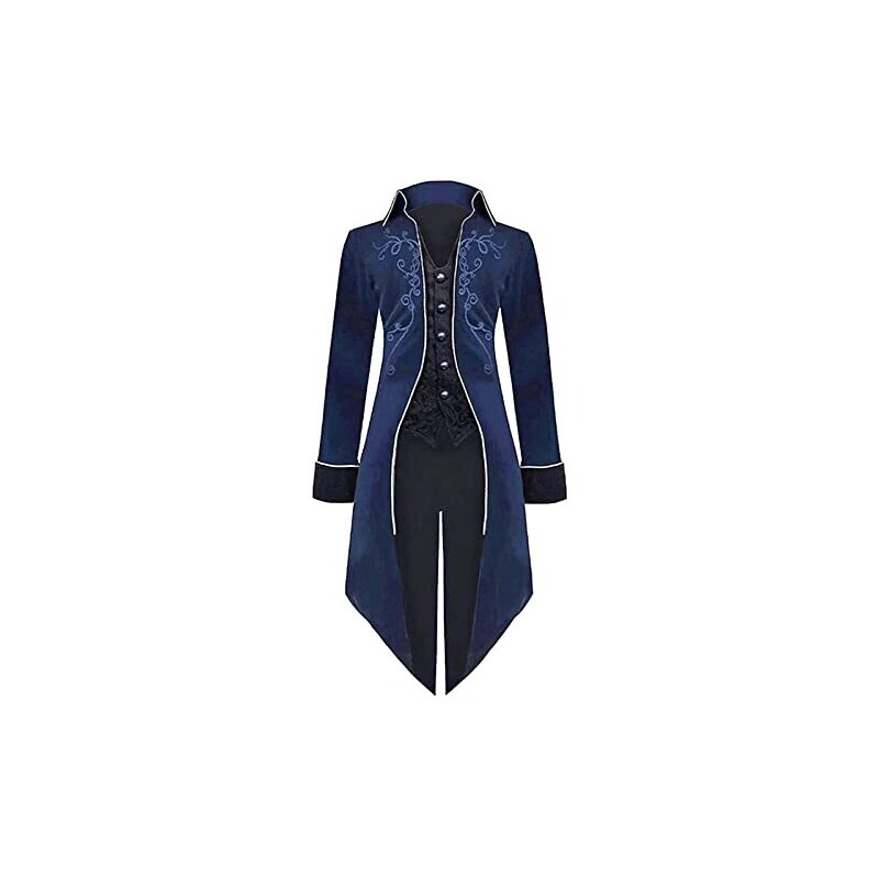 Smoking Principe Stile Gotico Steampunk - Blazer Medievale Vittoriano Per Cosplay - Foto 10