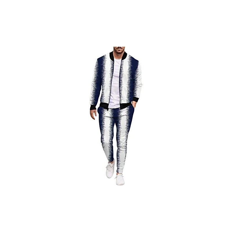 Completo Uomo Estivo In Cotone E Lino - 2 Pezzi Con Maglietta E Pantaloni, Elegante E Casual, Made In Italy