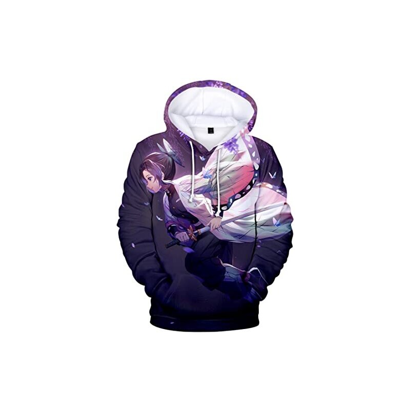 Kamado Nezuko rengoku Felpa con cappuccio Cosplay Costume Pullover con cappuccio Anime per donne e uomini, 11, XXX-Large