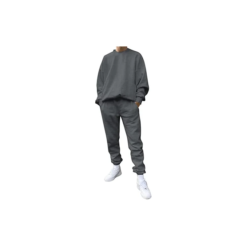 GRECERELLE Tuta Da Jogging Donna In Due Pezzi, Manica Lunga Con Scollo A V E Pantaloni Con Tasche, Taglia M