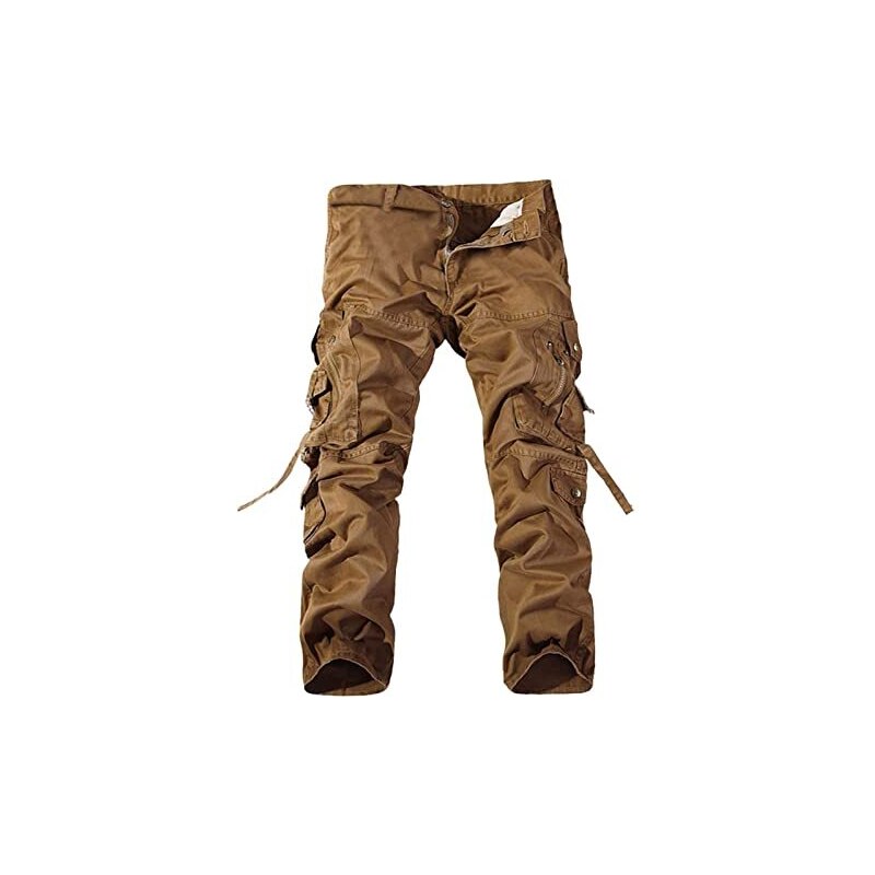 Zylioo - Pantaloni Cargo Extra Lunghi Uomo, Cotone Comodo Per Jogging - Foto 13