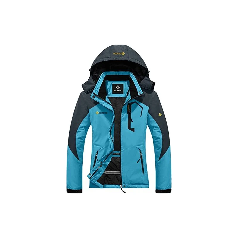 Giacca Da Sci Donna GEMYSE - Impermeabile, Antivento, In Pile, Con Cappuccio, Per Montagna E Sport Invernali