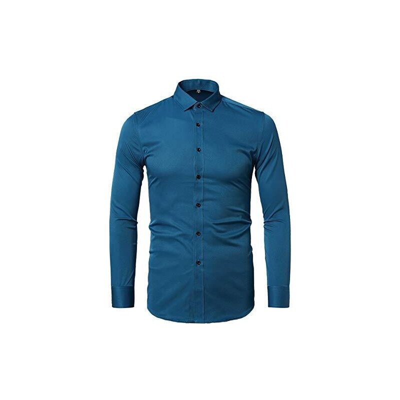 T-Shirt Uomo In Fibra Di Bambù - Scollo A V, Manica Corta, Elasticizzata - Taglie Forti (XL-4XL)