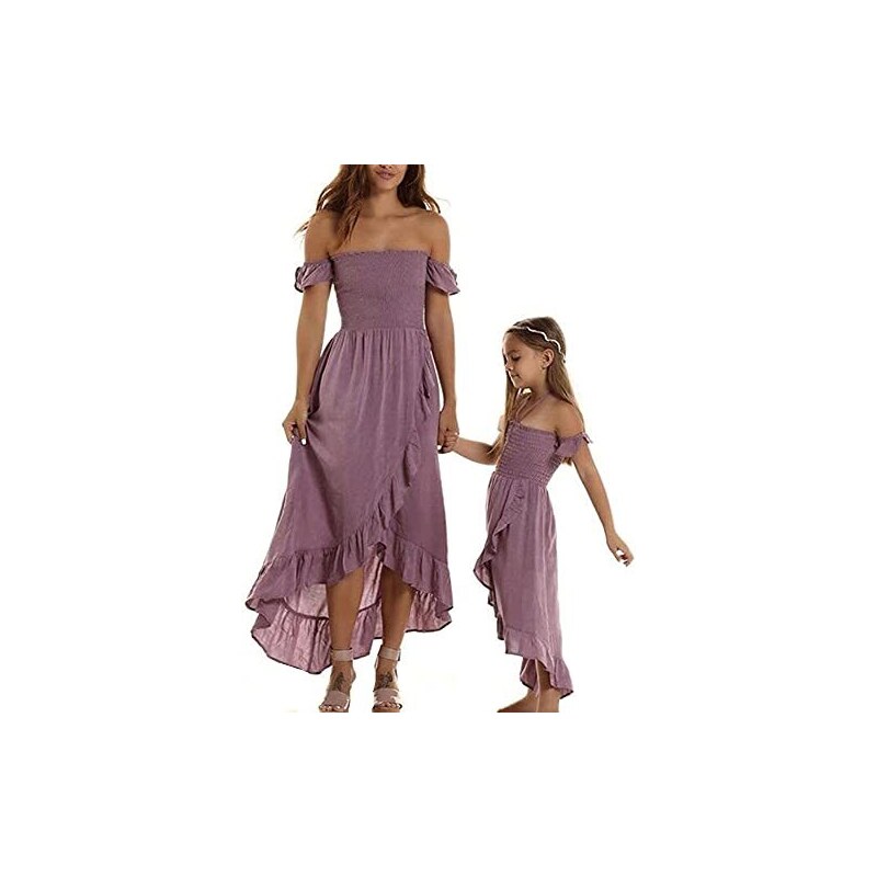 Ranrann Vestito Da Cerimonia Per Bambina In Chiffon E Pizzo - Abito Da Principessa Con Fiori - Rosa - Taglia 3 Anni - Per Matrimoni E Battesimi