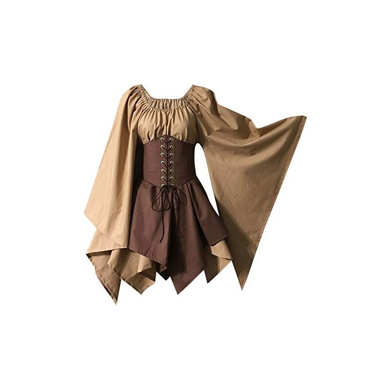 Corsetto medievale marrone per donna