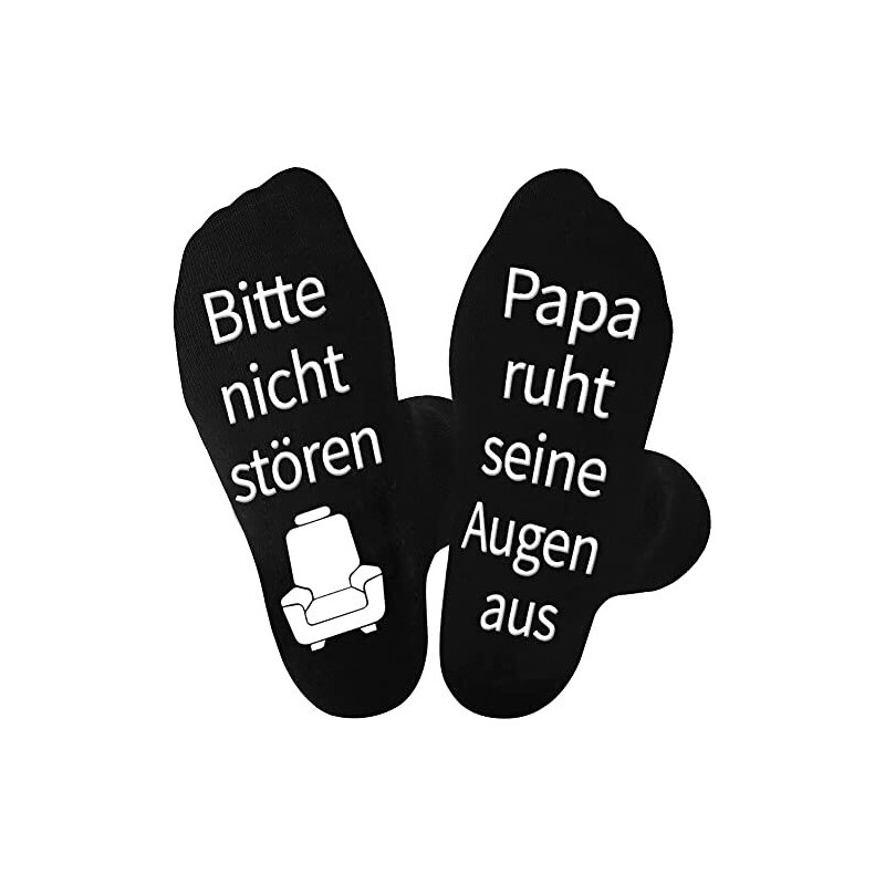 Calzini Divertenti Uomo Con Scritte Antiscivolo - Regalo Per Natale, Compleanno O Pap&agrave;