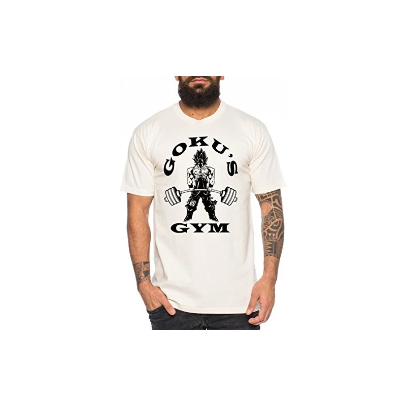 Maglietta Uomo Dragon Ball Goku Golds - 100% Cotone, Vestibilità Regolare, Certificata Oeko-Tex, Stampa Di Qualità (Bianco, 4XL)