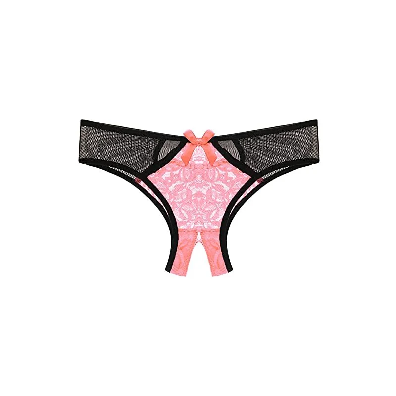 Kobilee Perizoma Donna Sexy Hot Per Sesso Aperto Vita Bassa Trasparente Mutande Intimissimi Curvy Taglie Forti Tanga Perizoma Senza Cuciture Biancheria Intima Brasiliana Slip Pizzo Elasticizzate Stile...