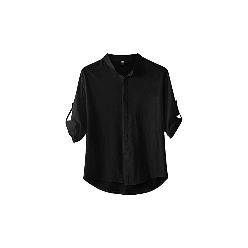 Floerns Camicia Uomo Estiva A Maniche Corte In Rete Trasparente – Tessuto Leggero Con Bottoni, Stile Hawaiiano