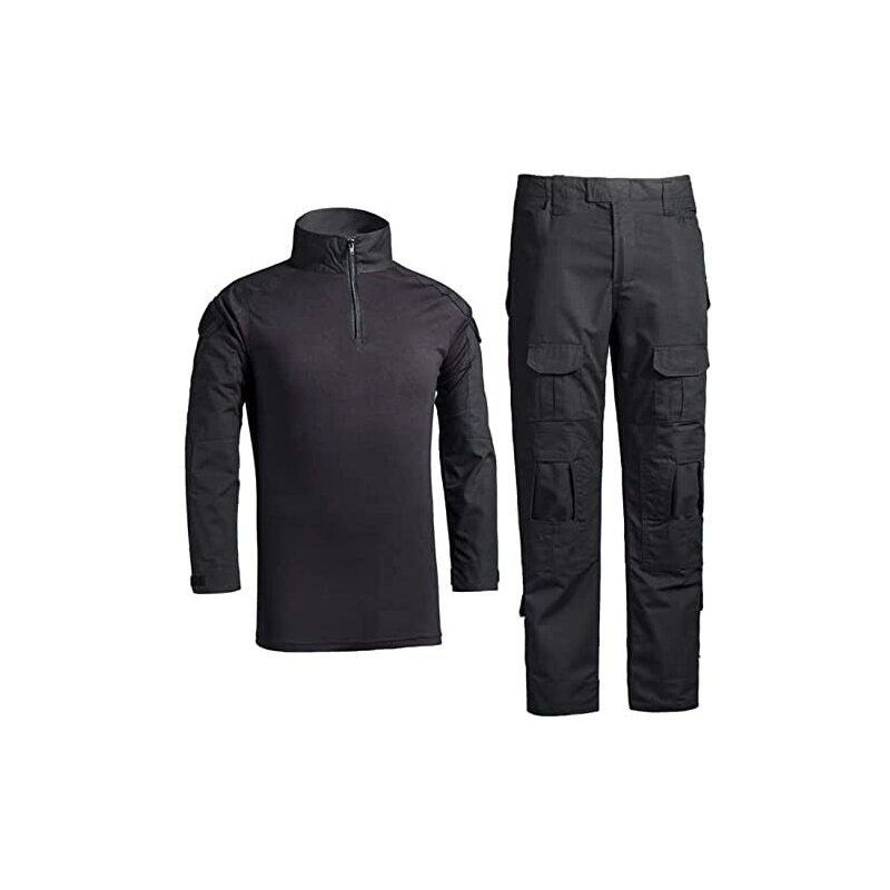 Rothco Camicia Militare BDU Mimetica - Robusta Con Gomiti Rinforzati E 4 Tasche, Per Outdoor E Sopravvivenza