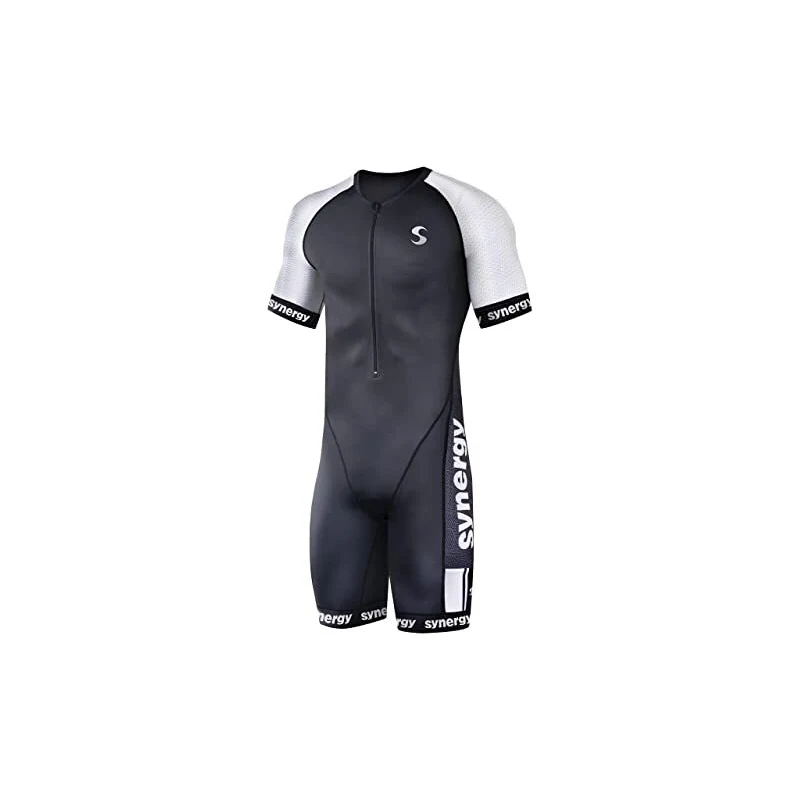 Synergy Triathlon Tri Suit Men's Elite Short Sleeve Trisuit Cycling