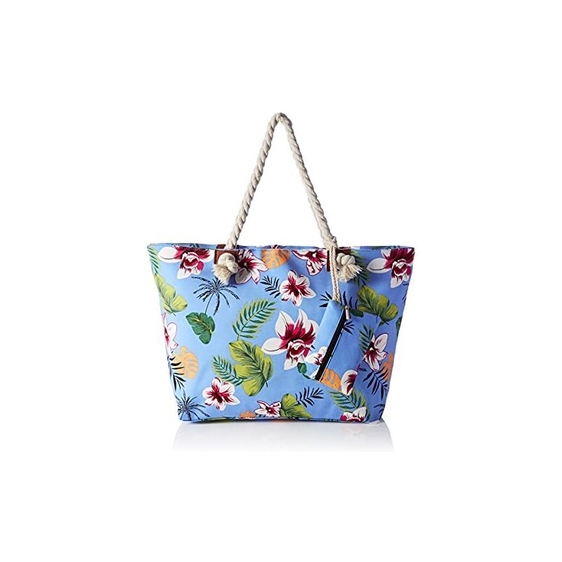 Hikaro Grande Borsa Da Spiaggia Idrorepellente Con Cerniera Fiore Del Cielo 105062116 - Foto 2