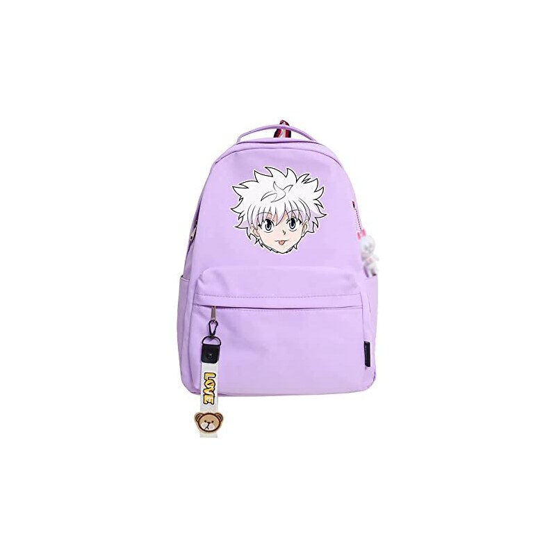 Zaino Hunter X Hunter Killua Zoldyck - Tessuto Oxford Blu, 31x45x15 Cm, Unisex, Per Scuola, Viaggi E Cosplay, Regalo Per Fan Manga