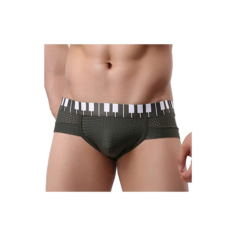 Uomo Boxer Slip Intimo Sexy Effetto Bagnato Vita Bassa - Foto 6