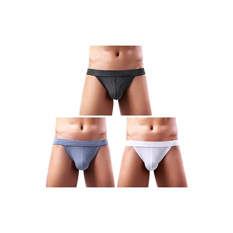 CEWIFO Costume Boxer Jockstrap Uomo Gay Latex Costume Uomo Piscina Slip