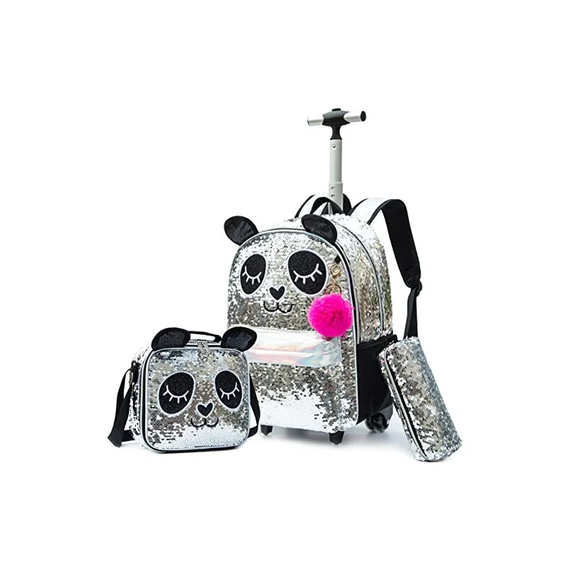 HTgroce Zaino Bambina Trolley Zaino Trolley Scuola Elementare Bambina 48x33x24cm Zaino Trolley Sganciabile Adatto A Bambina Dai 5 Ai 12 Anni Per Andare 122935355