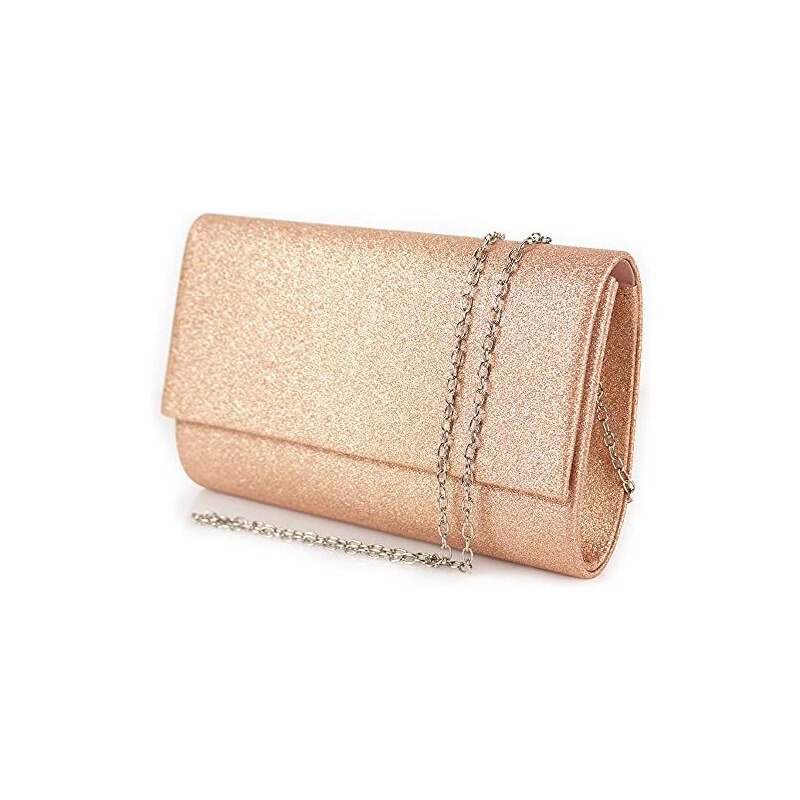 Accessorio Donna Festa Borsa A Tracolla Con Glitter E Strass - Pochette Elegante Da Sera Per Cerimonie E Feste Borsa Glitter Donna - 5