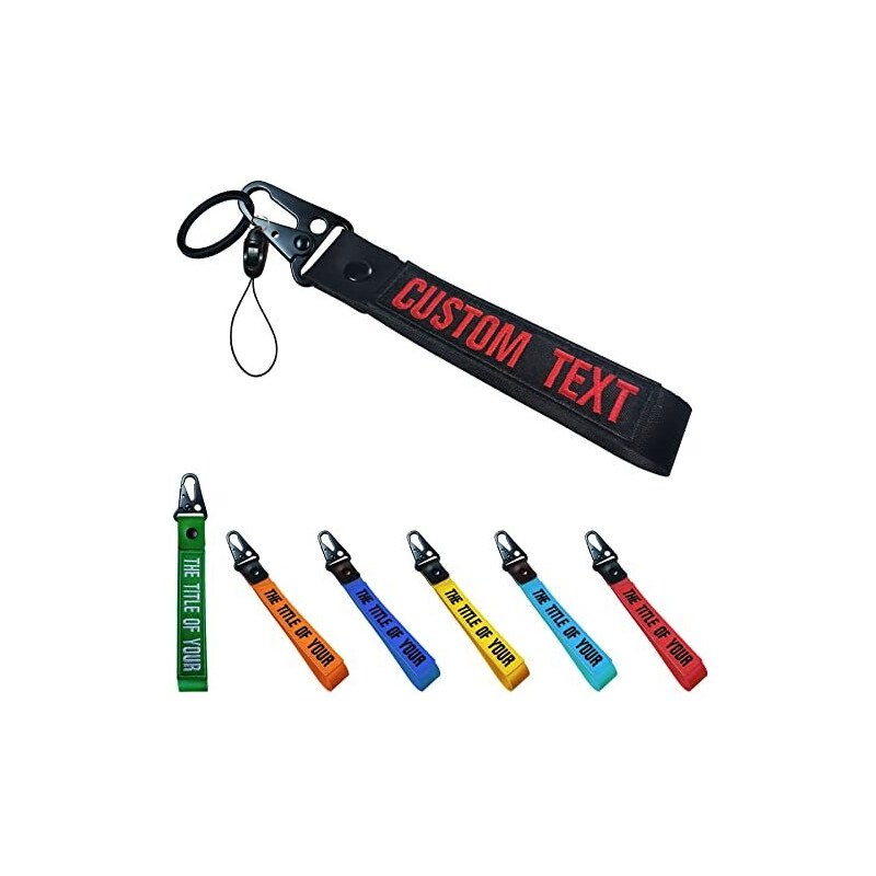Portachiavi In Pelle Con Targhetta Personalizzabile Per Auto - Nero, Con Fibbia A Molla O A Ferro Di Cavallo | Accessorio Elegante Per Uomo/donna, Regalo