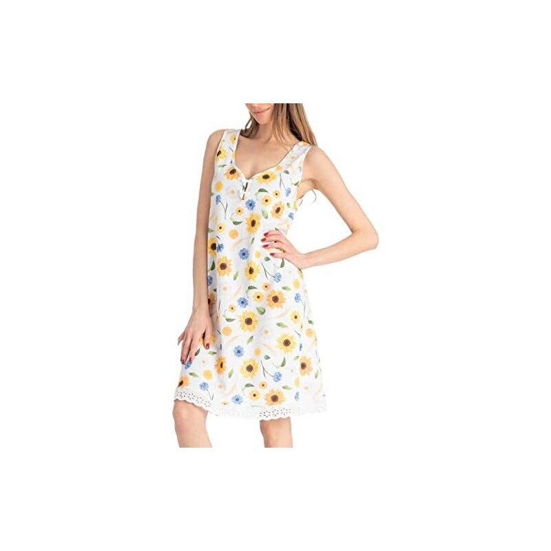 Abiti Da Notte Per Donna Ababoon Con Scollo A V E Pizzo - Grigio, Taglia M