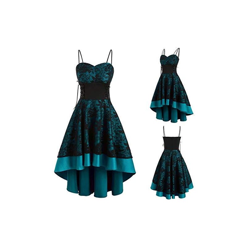 Devil Fashion Blusa Senza Maniche Halter Goth Romantica Lolita