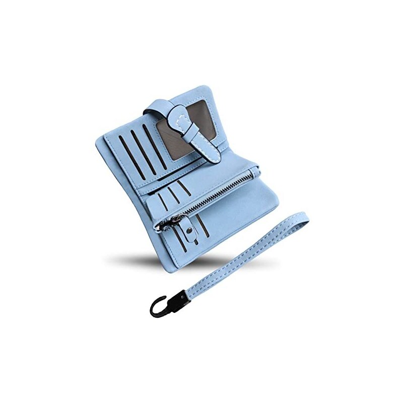 PORTAFOGLIO VISCONTI GENTLEMAN Smart in pelle nero e blu pieghevole... EUR 17,56 - IT