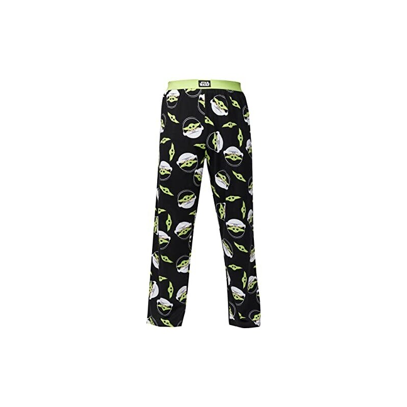 Recovered Pigiama Star Wars - Baby Yoda Lounge Pants - Adulto - 100% cotone  abbigliamento lounge, pigiami, pantaloni PJ - licenza ufficiale,  Multicolore, M 