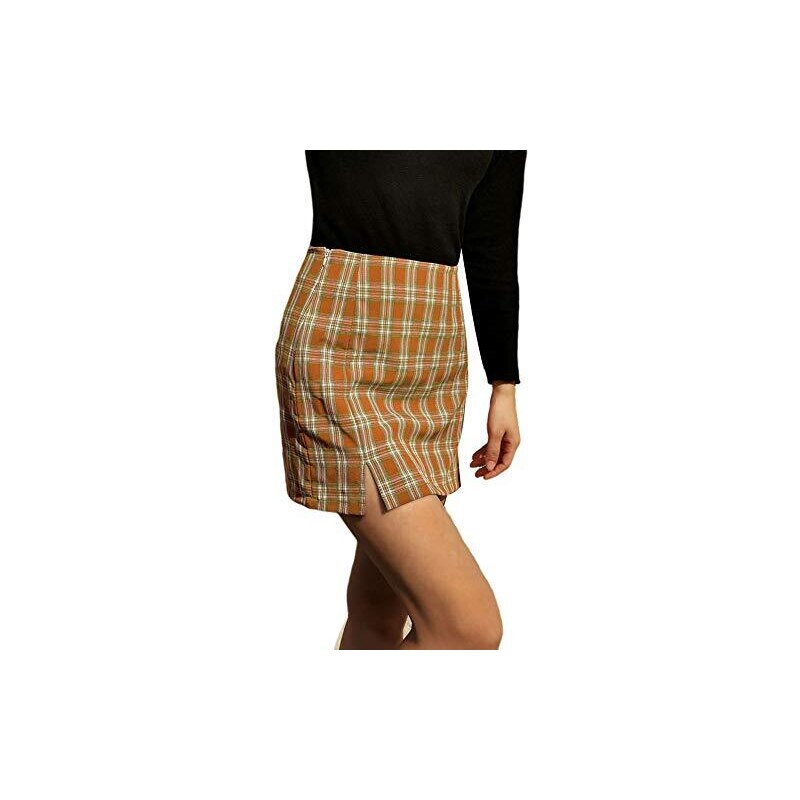 2025 - Minigonna A Vita Alta Da Donna, Chiusura Lampo, Nastro Di Raso, Tasca Gonna Foderata - Foto 5